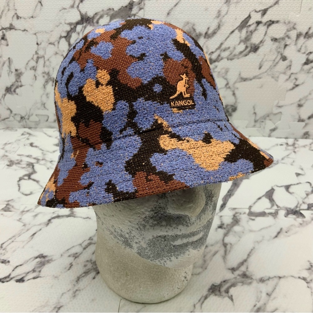 Kangol Nature Camo Brown | Lavender | Peach | Coffee Casual Bucket Hat NWT